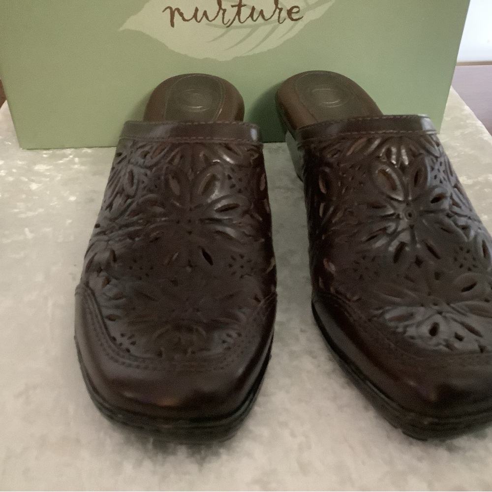 New Nurture Jasper Tooled Mules 8